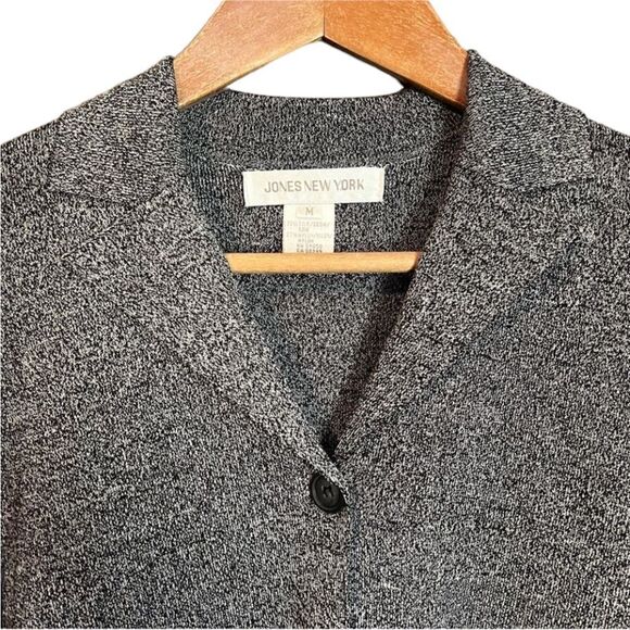 Jones New York silk blend collared cardigan - Picture 2 of 8